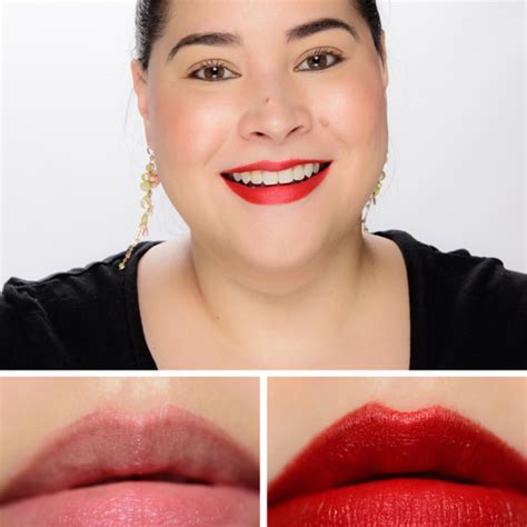 YSL Red Urge & Fiery Spice Velvet Radical Matte Lipsticks 